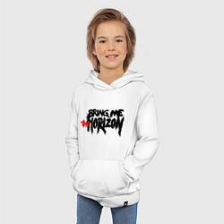 Толстовка детская хлопковая Bring me the horizon, цвет: белый — фото 2