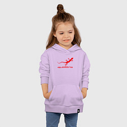 Толстовка детская хлопковая AUDI, цвет: лаванда — фото 2