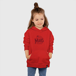 Толстовка детская хлопковая Mars, цвет: красный — фото 2
