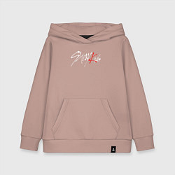 Толстовка детская хлопковая STRAY KIDS FELIX, цвет: пыльно-розовый