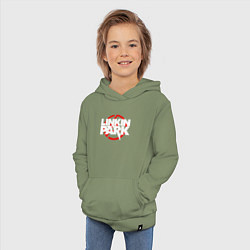 Толстовка детская хлопковая LINKIN PARK, цвет: авокадо — фото 2