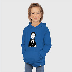 Толстовка детская хлопковая Wednesday Addams, цвет: синий — фото 2
