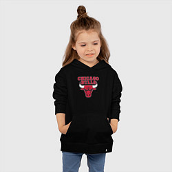 Толстовка детская хлопковая CHICAGO BULLS, цвет: черный — фото 2