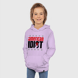 Толстовка детская хлопковая American idiot, цвет: лаванда — фото 2