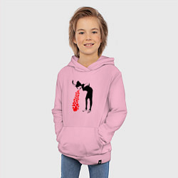 Толстовка детская хлопковая Banksy, цвет: светло-розовый — фото 2