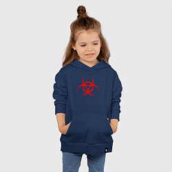 Толстовка детская хлопковая BIOHAZARD, цвет: тёмно-синий — фото 2