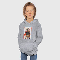Толстовка детская хлопковая Apex Legends Bloodhound, цвет: меланж — фото 2