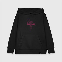 Толстовка детская хлопковая Flamingo, цвет: черный
