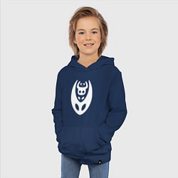 Толстовка детская хлопковая Hollow Knight, цвет: тёмно-синий — фото 2