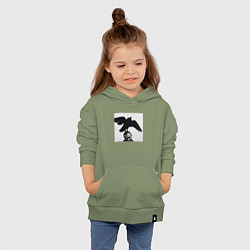 Толстовка детская хлопковая Масло Черного Тмина, цвет: авокадо — фото 2