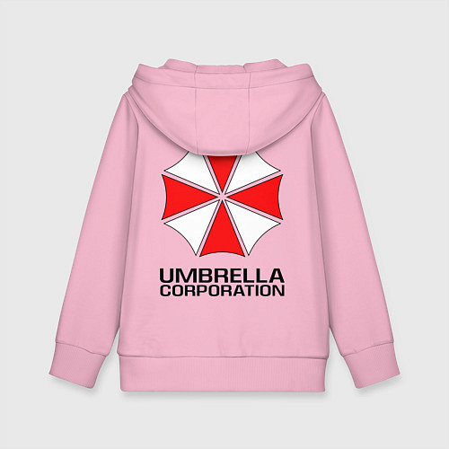 Детская толстовка-худи UMBRELLA CORP / Светло-розовый – фото 2