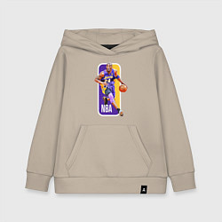 Толстовка детская хлопковая NBA Kobe Bryant, цвет: миндальный