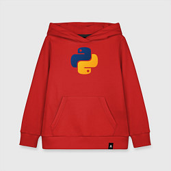 Толстовка детская хлопковая Python, цвет: красный