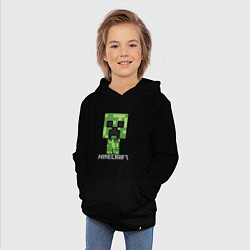 Толстовка детская хлопковая MINECRAFT, цвет: черный — фото 2