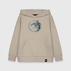 Толстовка детская хлопковая ВЕДЬМАК, цвет: миндальный