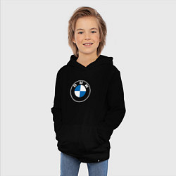 Толстовка детская хлопковая BMW LOGO 2020, цвет: черный — фото 2