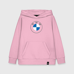 Толстовка детская хлопковая BMW LOGO 2020, цвет: светло-розовый