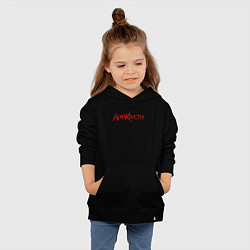 Толстовка детская хлопковая Агата Кристи Лого, цвет: черный — фото 2