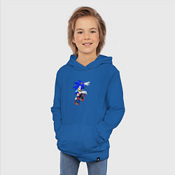 Толстовка детская хлопковая SONIC, цвет: синий — фото 2