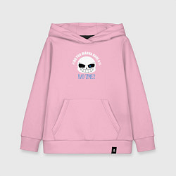 Толстовка детская хлопковая UNDERTALE, цвет: светло-розовый