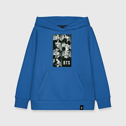 Толстовка детская хлопковая BTS, цвет: синий