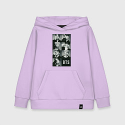 Толстовка детская хлопковая BTS, цвет: лаванда