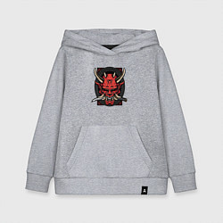 Толстовка детская хлопковая МАСКА РОНИНА, цвет: меланж