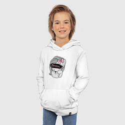 Толстовка детская хлопковая Senpai, цвет: белый — фото 2
