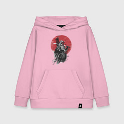Толстовка детская хлопковая Японский самурай, цвет: светло-розовый