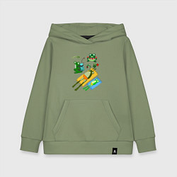 Детская толстовка-худи Лягушки