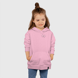 Толстовка детская хлопковая Team Webby, цвет: светло-розовый — фото 2