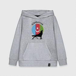 Толстовка детская хлопковая Азербайджан, цвет: меланж