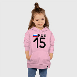 Толстовка детская хлопковая RUS 15, цвет: светло-розовый — фото 2