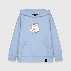 Толстовка детская хлопковая Merry Cat, цвет: мягкое небо