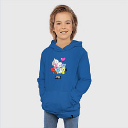 Толстовка детская хлопковая BT21, цвет: синий — фото 2