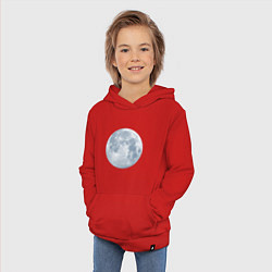 Толстовка детская хлопковая Луна, цвет: красный — фото 2