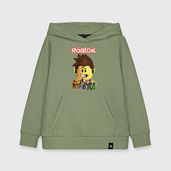Толстовка детская хлопковая ROBLOX, цвет: авокадо