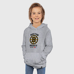 Толстовка детская хлопковая BOSTON BRUINS NHL, цвет: меланж — фото 2