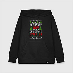 Толстовка детская хлопковая My ugly christmas sweater, цвет: черный