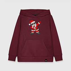 Толстовка детская хлопковая Dabing Santa, цвет: меланж-бордовый