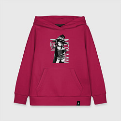 Толстовка детская хлопковая Мегумин, цвет: маджента