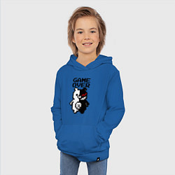 Толстовка детская хлопковая MONOKUMA GAME OVER, цвет: синий — фото 2