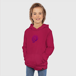 Толстовка детская хлопковая Zerg logo Purple, цвет: маджента — фото 2
