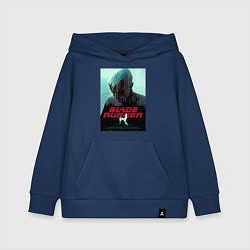Толстовка детская хлопковая Слезы в дожде Blade Runner, цвет: тёмно-синий
