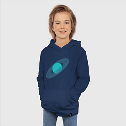 Толстовка детская хлопковая Сатурн, цвет: тёмно-синий — фото 2
