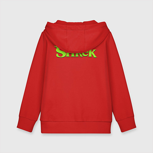 Детская толстовка-худи Shrek: Logo S / Красный – фото 2