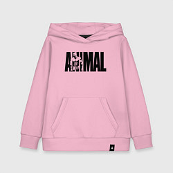 Толстовка детская хлопковая ANIMAL ЭНИМАЛ, цвет: светло-розовый