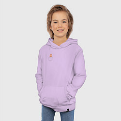 Толстовка детская хлопковая Рагнар в кармане, цвет: лаванда — фото 2