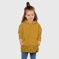 Толстовка детская хлопковая Рагнар в кармане, цвет: горчичный — фото 2
