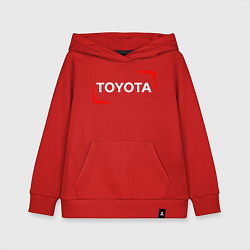 Толстовка детская хлопковая Тойота - Огонь, цвет: красный